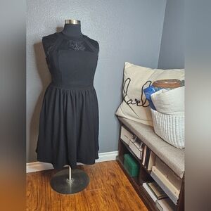 City Chic black lace dress size 16